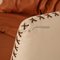 Cream Imitation Leather DS 102 3-Seat Sofa from de Sede 4