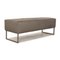 Grey Leather Bench from Koinor 1