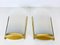 Large Mid-Century Modern Brass and Acrylic Glass Cinema Wall Lamps, 1950s, Set of 2 3