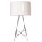 White and Chrome Ray Table Lamp by Rodolfo Dordoni for Flos 1