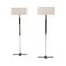 White and Chrome Leukon Floor Lamps by Antonio Citterio for Maxalto, Set of 2 1