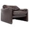 Mid-Century Modern Maralunga Brown Leather Armchair by Vico Magistretti for Cassina 1