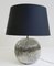 Silver Ceramic Table Lamp, Italy, 1970s 2