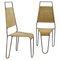 Side Chairs in Wicker and Steel in the style of Raoul Guys for Airborne, 1950s, Set of 2 1