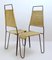 Side Chairs in Wicker and Steel in the style of Raoul Guys for Airborne, 1950s, Set of 2 2