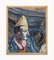 Georges Prestat, Pierrot Clown, 1948, Oil on Canvas 1