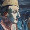 Georges Prestat, Pierrot Clown, 1948, Oil on Canvas 3