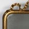 Large Antique Mirror with Bow Crest 3