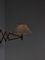 Scissor Wall Lamp in Patinated Oak with Handmade White Shade from Le Klint, Image 4