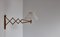 Lampada da parete a forbice in quercia patinata con paralume bianco fatto a mano di Le Klint, Immagine 8