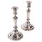 Antique Candlesticks in Silvered Bronze, Set of 2, Image 1