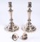 Antique Candlesticks in Silvered Bronze, Set of 2, Image 2