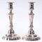 Antique Candlesticks in Silvered Bronze, Set of 2 4