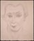 Rymond Veysset, Portrait de Femme, Dessin Original, Mid 20th-Century 1