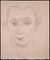 Rymond Veysset, retrato de mujer, dibujo original, mediados del siglo XX, Imagen 1