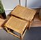 Italian Bohemian Bamboo and Rattan Nesting Tables, 1960s, Set of 2 8