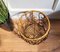 Italian Bohemian French Riviera Bamboo and Rattan Basket, 1960s 4