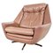 Vintage Swivel Chair in Leather, 1970s, Image 1