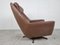 Chaise Pivotante Vintage en Cuir, 1970s 7