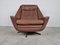 Chaise Pivotante Vintage en Cuir, 1970s 4