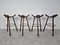 Tabourets de Bar Brutalistes Mid-Century, 1960s, Set de 4 9