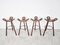 Mid-Century Brutalist Bar Stools, 1960s, Set of 4, Image 3