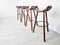 Mid-Century Brutalist Bar Stools, 1960s, Set of 4, Image 5