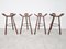 Mid-Century Brutalist Bar Stools, 1960s, Set of 4, Image 4