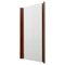 Rectangular Mirror Framed by Curved Wood Mount, Italy, 1960s 1