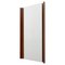 Rectangular Mirror Framed by Curved Wood Mount, Italy, 1960s, Image 1
