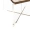 Italian Modern Side Table in Travertine with Methacrylate Base, 1970 3