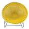 French Wicker Chair in Iron with Natural Fiber by Mathieu Matégot, 1950 5