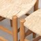 Mid-Century Modern Holz & Rattan Nr. 19 Stühle von Charlotte Perriand, 4er Set 15