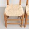 Mid-Century Modern Wood & Rattan No. 19 Chairs in the style of Charlotte Perriand, Set of 4, Image 9