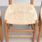 Chaises N°19 Mid-Century en Bois et Rotin dans le Style de Charlotte Perriand, Set de 4 7