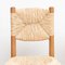 Mid-Century Modern Wood & Rattan No. 19 Chairs in the style of Charlotte Perriand, Set of 4 12