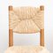 Mid-Century Modern Wood & Rattan No. 19 Chairs in the style of Charlotte Perriand, Set of 4, Image 12