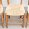 Mid-Century Modern Holz & Rattan Nr. 19 Stühle von Charlotte Perriand, 4er Set 8