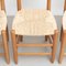 Mid-Century Modern Wood & Rattan No. 19 Chairs in the style of Charlotte Perriand, Set of 4, Image 8