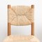 Mid-Century Modern Wood & Rattan No. 19 Chairs in the style of Charlotte Perriand, Set of 4, Image 11