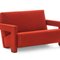 Red Wide Utrecht Sofa by Gerrit Thomas Rietveld for Cassina, Image 4