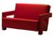 Red Wide Utrecht Sofa by Gerrit Thomas Rietveld for Cassina 5