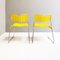 Modern Metal Yellow Omstak Chairs by Rodney Kinsman for Bieffeplast, 1970s, Set of 2 5