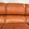 Mid-Century Italian Brown Leather Plastic Sofa Flou by Betti Habitat Ids, 1970s 8