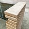 Modern Italian Travertine and Adjustable Smoked Glass Console, 1970s, Image 8