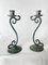 Vintage Matching Decorative Metal Candlesticks, Set of 2 2