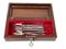 Caja para cucharas holandesa antigua de madera con 12 cucharas de plata, Imagen 6