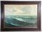 Marine Landscape Painting, 19th-Century, Oil on Panel, Framed 1