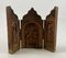 Carved Wood Triptych with Madonna, Child and Apostles Decor 1