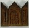 Carved Wood Triptych with Madonna, Child and Apostles Decor 12